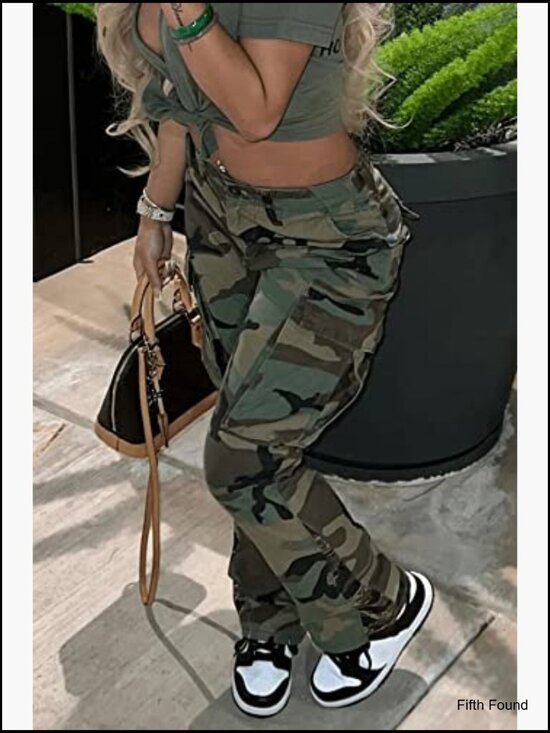 Plus Size High Waist Cargo Jogger Pants Slim Fit Active Sweatpants - Picture 2 of 7